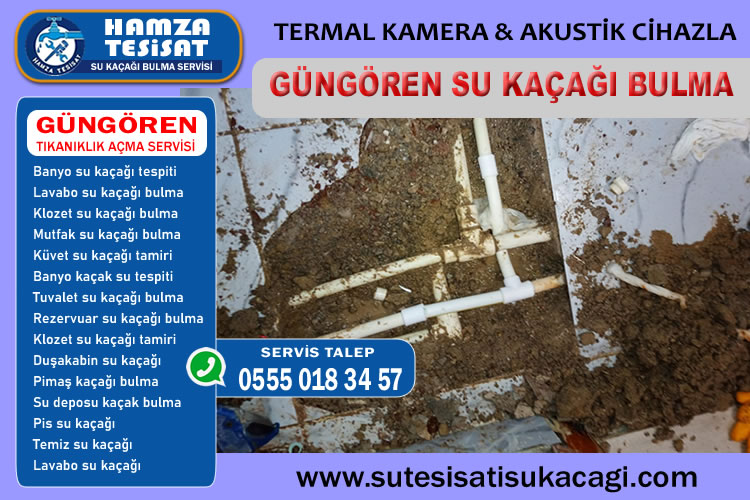 Güngören Su Kaçağı Bulma